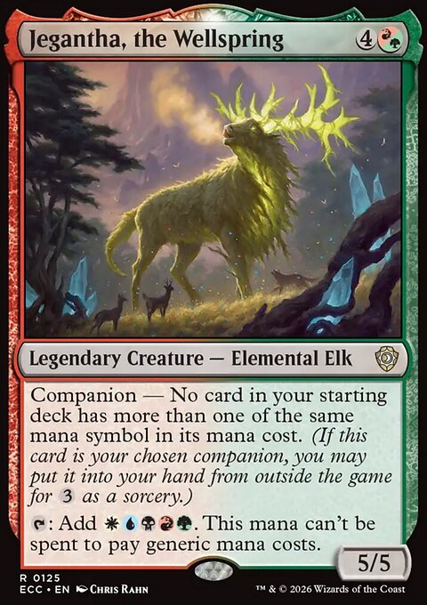Jegantha, the Wellspring, Lorwyn Eclipsed Commander #125, Magic: The Gathering card