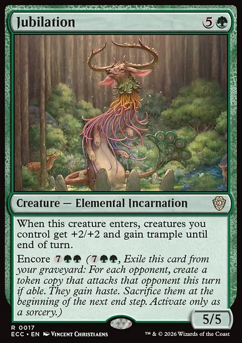 Jubilation, Lorwyn Eclipsed Commander #17, Magic: The Gathering card