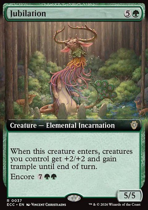 Jubilation, Lorwyn Eclipsed Commander #37, Magic: The Gathering card