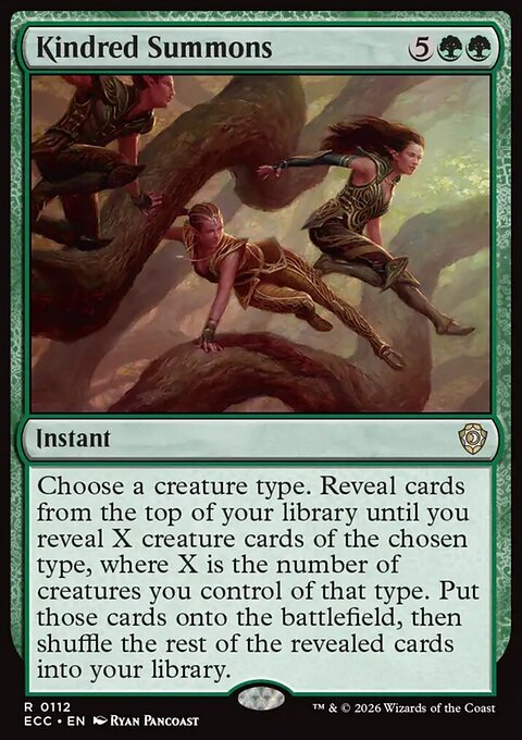 Kindred Summons, Lorwyn Eclipsed Commander #112, Magic: The Gathering card