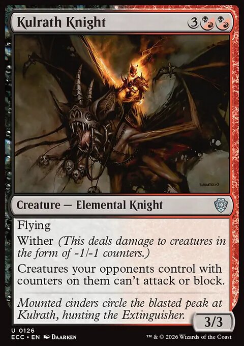 Kulrath Knight, Lorwyn Eclipsed Commander #126, Magic: The Gathering card