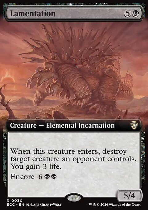 Lamentation, Lorwyn Eclipsed Commander #30, Magic: The Gathering card