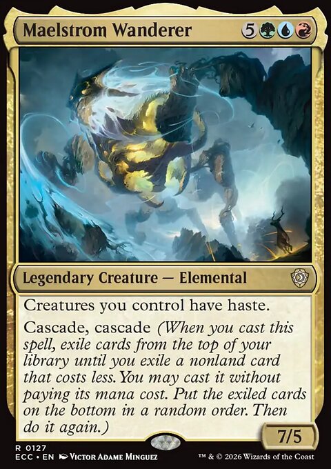 Maelstrom Wanderer, Lorwyn Eclipsed Commander #127, Magic: The Gathering card