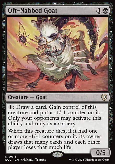 Oft-Nabbed Goat, Lorwyn Eclipsed Commander #11, Magic: The Gathering card