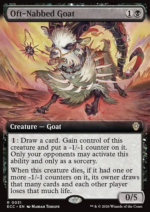 Oft-Nabbed Goat, Lorwyn Eclipsed Commander #31, Magic: The Gathering card