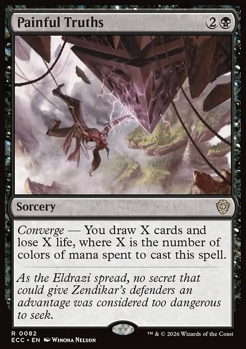 Painful Truths, Lorwyn Eclipsed Commander #82, Magic: The Gathering card