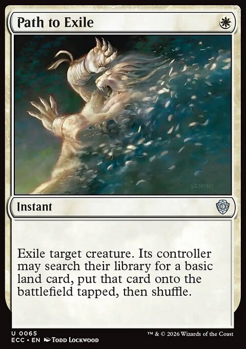 Path to Exile, Lorwyn Eclipsed Commander #65, Magic: The Gathering card