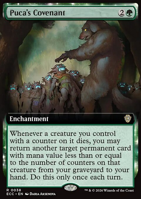Puca's Covenant, Lorwyn Eclipsed Commander #38, Magic: The Gathering card