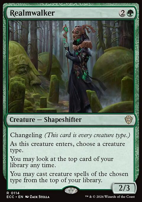 Realmwalker, Lorwyn Eclipsed Commander #114, Magic: The Gathering card