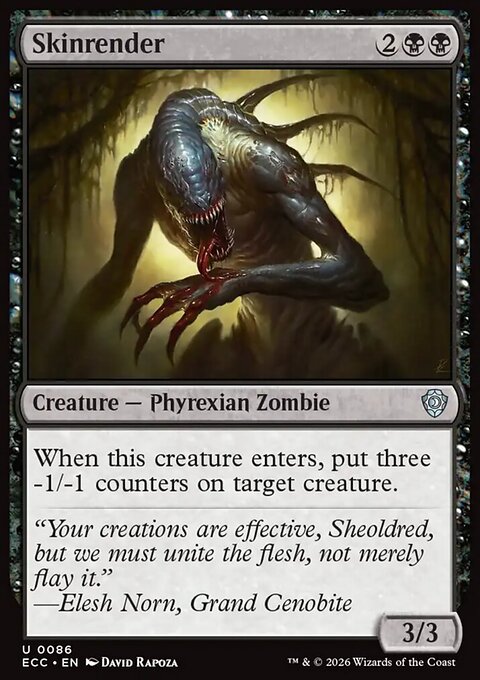 Skinrender, Lorwyn Eclipsed Commander #86, Magic: The Gathering card