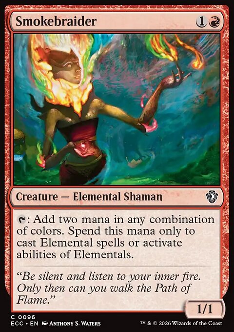 Smokebraider, Lorwyn Eclipsed Commander #96, Magic: The Gathering card