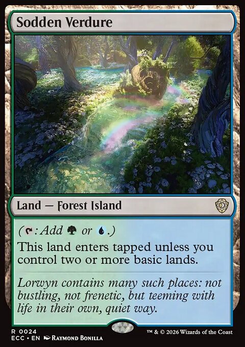 Sodden Verdure, Lorwyn Eclipsed Commander #24, Magic: The Gathering card