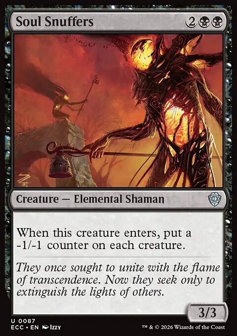 Soul Snuffers, Lorwyn Eclipsed Commander #87, Magic: The Gathering card