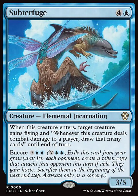 Subterfuge, Lorwyn Eclipsed Commander #6, Magic: The Gathering card