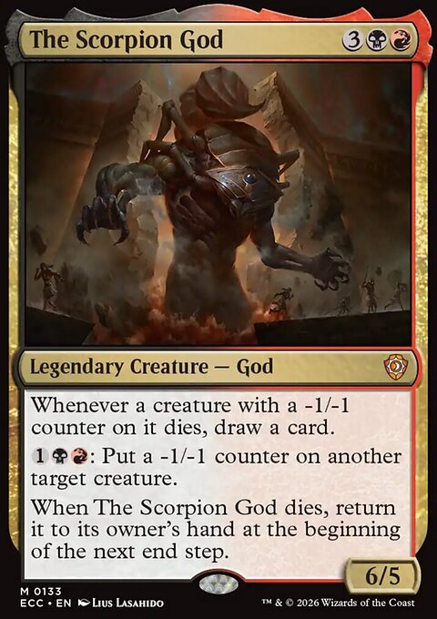 The Scorpion God, Lorwyn Eclipsed Commander #133, Magic: The Gathering card