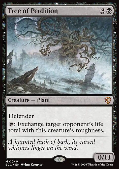 Tree of Perdition, Lorwyn Eclipsed Commander #49, Magic: The Gathering card