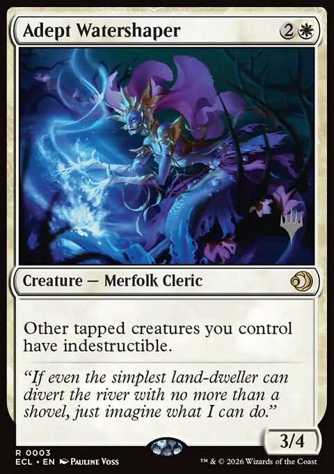 Adept Watershaper, Lorwyn Eclipsed Promos #3p, Magic: The Gathering card