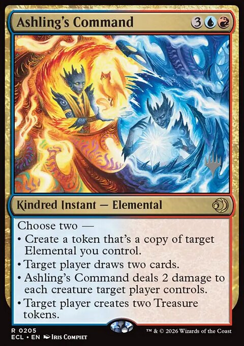 Ashling's Command, Lorwyn Eclipsed Promos #205p, Magic: The Gathering card