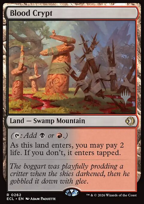 Blood Crypt, Lorwyn Eclipsed Promos #262p, Magic: The Gathering card