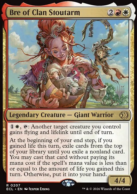 Bre of Clan Stoutarm, Lorwyn Eclipsed Promos #207p, Magic: The Gathering card
