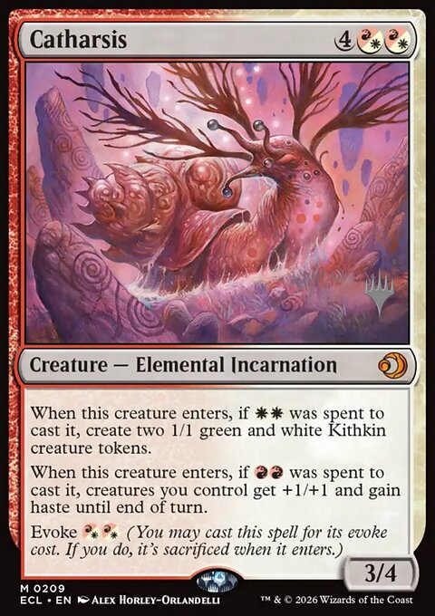 Catharsis, Lorwyn Eclipsed Promos #209p, Magic: The Gathering card