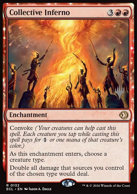 Collective Inferno, Lorwyn Eclipsed Promos #132p, Magic: The Gathering card