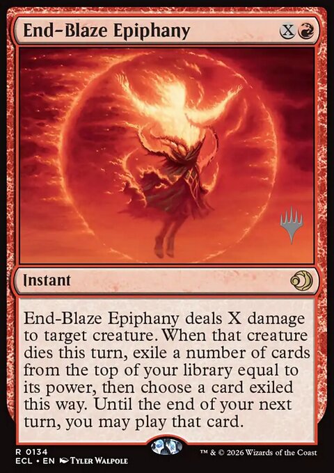 End-Blaze Epiphany, Lorwyn Eclipsed Promos #134p, Magic: The Gathering card