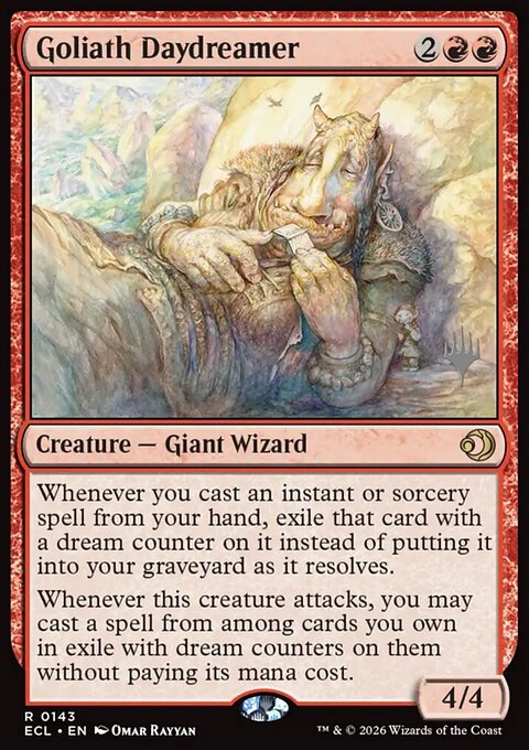 Goliath Daydreamer, Lorwyn Eclipsed Promos #143p, Magic: The Gathering card
