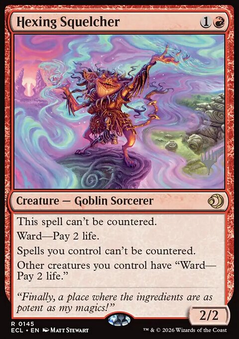 Hexing Squelcher, Lorwyn Eclipsed Promos #145p, Magic: The Gathering card
