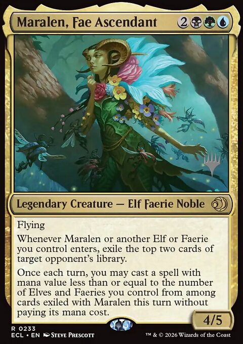 Maralen, Fae Ascendant, Lorwyn Eclipsed Promos #233p, Magic: The Gathering card