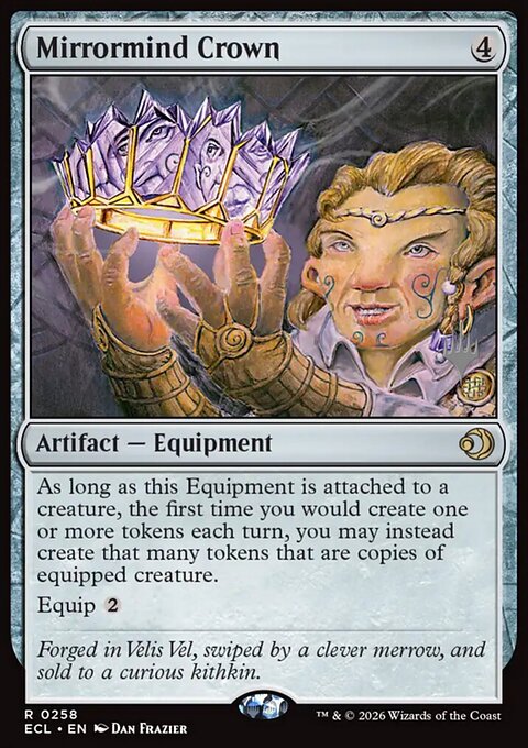 Mirrormind Crown, Lorwyn Eclipsed Promos #258p, Magic: The Gathering card