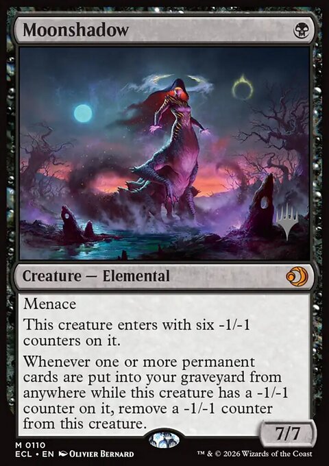 Moonshadow, Lorwyn Eclipsed Promos #110p, Magic: The Gathering card