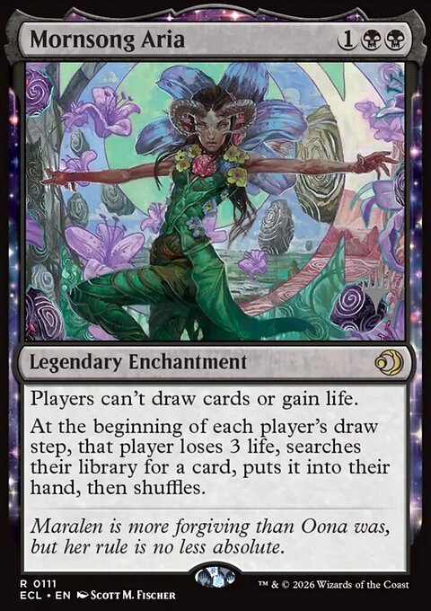 Mornsong Aria, Lorwyn Eclipsed Promos #111p, Magic: The Gathering card