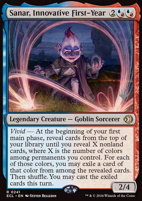 Sanar, Innovative First-Year, Lorwyn Eclipsed Promos #241p, Magic: The Gathering card