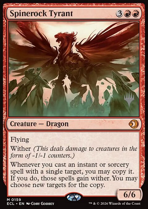Spinerock Tyrant, Lorwyn Eclipsed Promos #159p, Magic: The Gathering card
