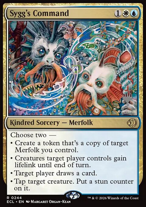Sygg's Command, Lorwyn Eclipsed Promos #244p, Magic: The Gathering card