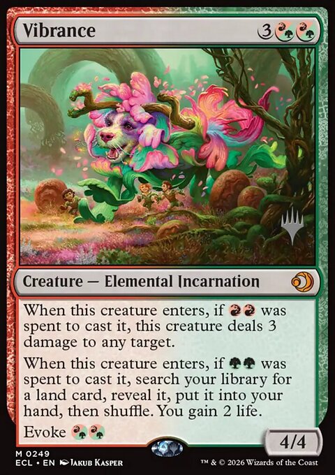 Vibrance, Lorwyn Eclipsed Promos #249p, Magic: The Gathering card