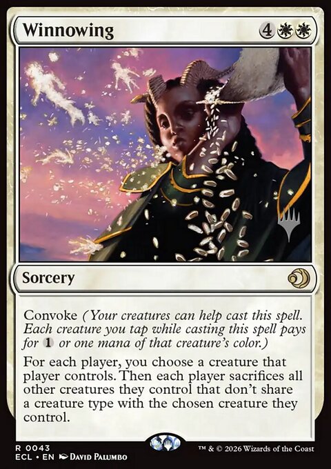 Winnowing, Lorwyn Eclipsed Promos #43p, Magic: The Gathering card