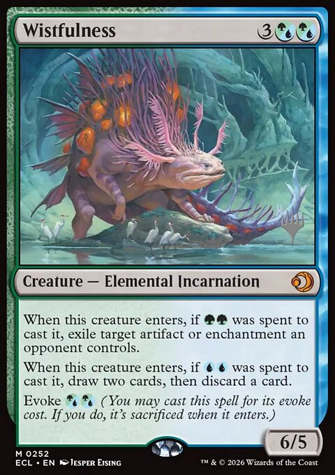 Wistfulness, Lorwyn Eclipsed Promos #252p, Magic: The Gathering card