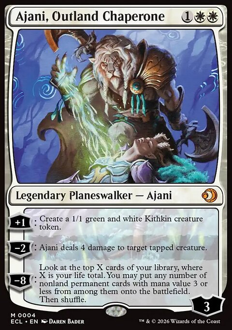 Ajani, Outland Chaperone, Lorwyn Eclipsed #4, Magic: The Gathering card
