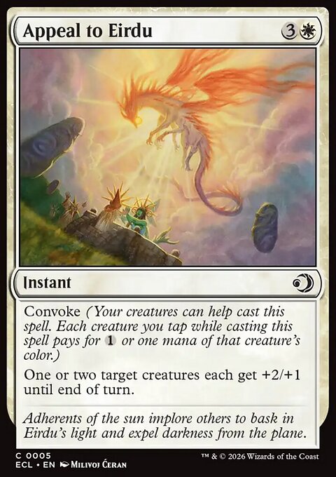 Appeal to Eirdu, Lorwyn Eclipsed #5, Magic: The Gathering card
