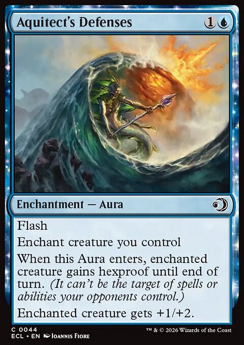 Aquitect's Defenses, Lorwyn Eclipsed #44, Magic: The Gathering card