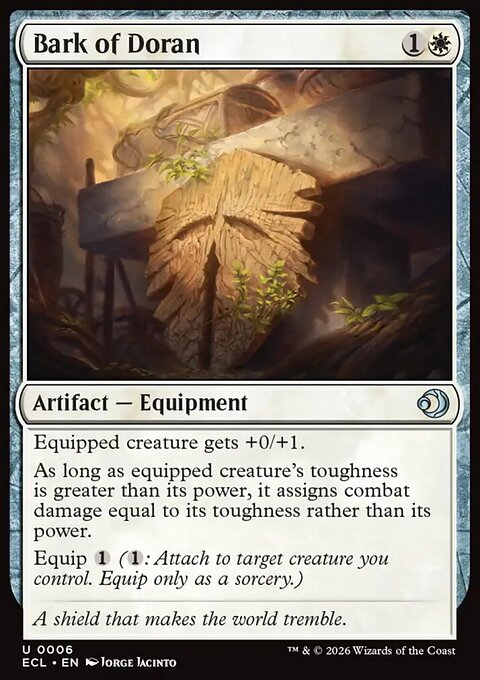 Bark of Doran, Lorwyn Eclipsed #6, Magic: The Gathering card