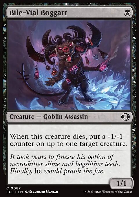 Bile-Vial Boggart, Lorwyn Eclipsed #87, Magic: The Gathering card