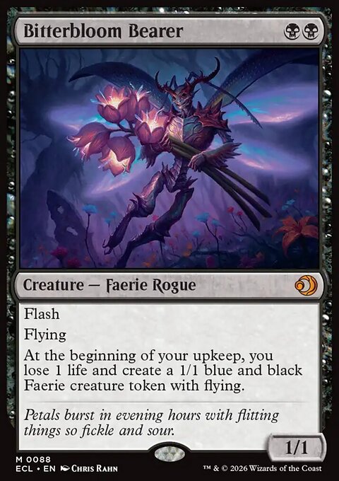 Bitterbloom Bearer, Lorwyn Eclipsed #88, Magic: The Gathering card