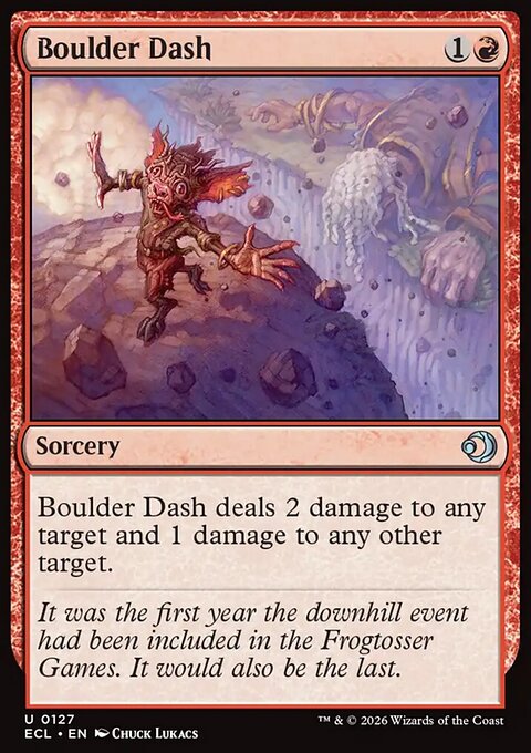 Boulder Dash, Lorwyn Eclipsed #127, Magic: The Gathering card