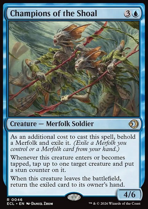 Champions of the Shoal, Lorwyn Eclipsed #46, Magic: The Gathering card