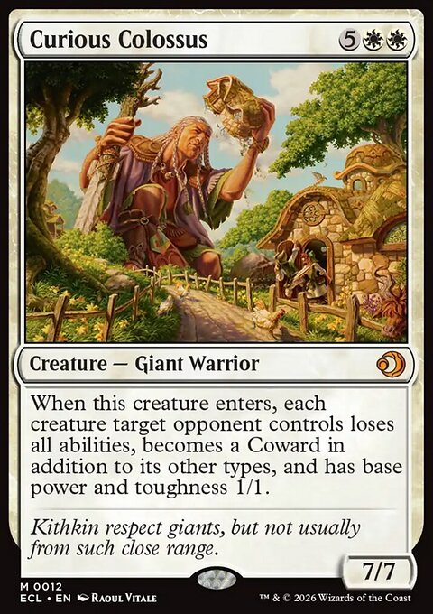 Curious Colossus, Lorwyn Eclipsed #12, Magic: The Gathering card