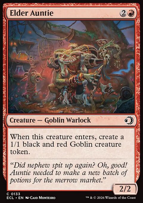 Elder Auntie, Lorwyn Eclipsed #133, Magic: The Gathering card