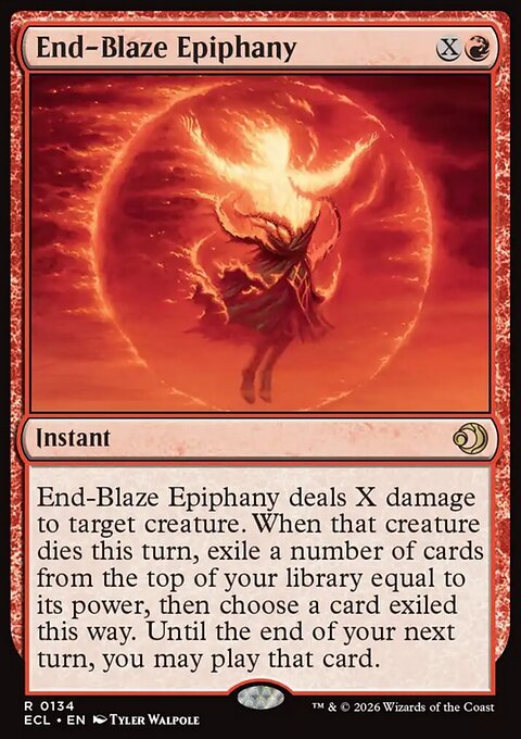 End-Blaze Epiphany, Lorwyn Eclipsed #134, Magic: The Gathering card